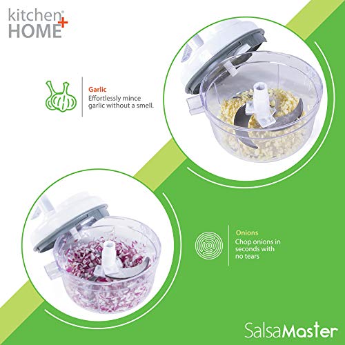 Salsa Master Salsa Maker, Food Chopper, Mixer and Blender - As Seen On TV Manual Food Processor