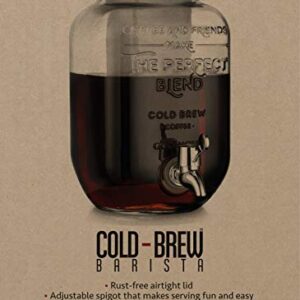 Godinger Cold Brew Coffee Maker, Iced Coffee Dispenser - 1 Gallon (3.78L)