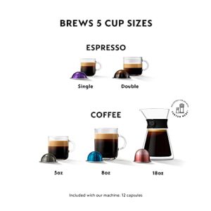 Nespresso Vertuo Next Coffee and Espresso Machine by Breville, 18 Fluid Ounces,Light Grey