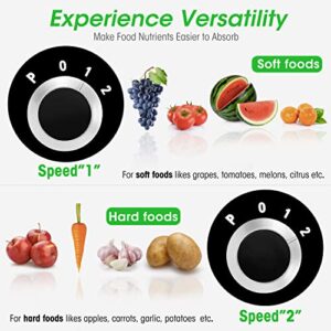 600W 3 Speeds Juicer Machines Vegetable and Fruit, Regenerate Centrifugal Juice Extractor with Big Mouth 3” Feed Chute, Easy to Clean, BPA-Free Compact Centrifugal Juice Maker, Black