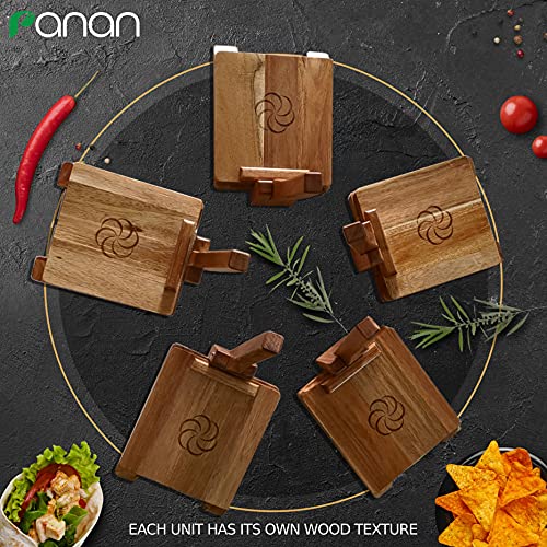 panan Wooden Tortilla Press Mexican Tortillera Presser Made from Natural Food-Grade Acacia Wood - Large Wood Pataconera with 50 Pieces Parchment Paper, Dough Cutter and Recipes eBook (Square 10")