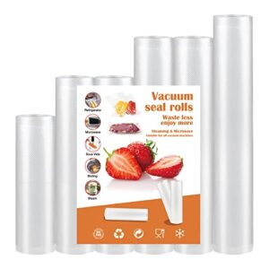 Vacuum Sealer Bags Food-Bag Rolls - 6 Inch |8 Inch |10Inch |11 Inch - Gallon Vacuum Sealer Bags Food Vac Sealing Bags for Vac Freezer & Seal a Meal Quart Vacuum Sealer Roll…