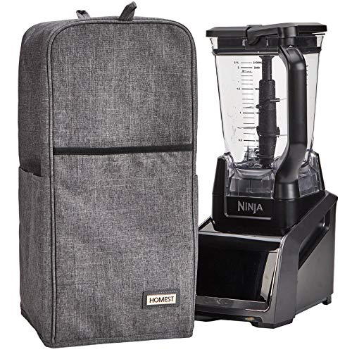 HOMEST Blender Dust Cover with Accessory Pocket Compatible with Ninja Foodi, Grey (Patent Pending)