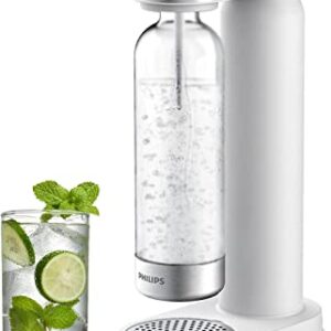 PHILIPS Sparkling Water Maker Soda Maker Soda Streaming Machine for Carbonating with 1L Carbonating Bottle, Seltzer Fizzy Water Maker, Compatible with Any Screw-in 60L CO2 Carbonator(NOT Included)