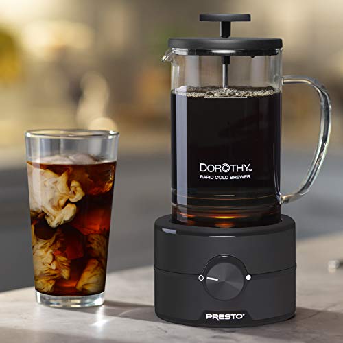 Presto 02937 Dorothy™ Electric Rapid Cold Brewer - Cold brew at home in 15 minutes - No more waiting 12 to 24 hours.