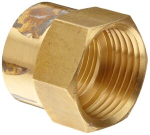 anderson metals brass garden hose fitting, connector, 3/4″ female hose id x 1/2″ female pipe