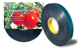 owlery 8 mil extra thick 1/2″ x 150 ft, heavy duty stretch garden tie tape, plant ribbon, green plant tape, garden stake, ideal for vines, tomatoes, gardens and orchards