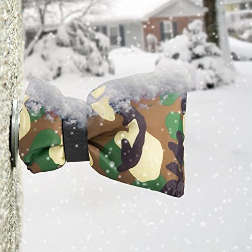 4 Packs Outdoor Faucet Covers - Thickened Winter Anti Freeze Hose Bib Cover, Waterproof PVC Spigot Socks for Outside Garden Pipe Insulation Protection Keep Warm