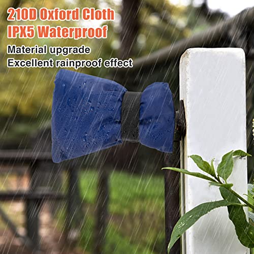 4 Packs Outdoor Faucet Covers - Thickened Winter Anti Freeze Hose Bib Cover, Waterproof PVC Spigot Socks for Outside Garden Pipe Insulation Protection Keep Warm