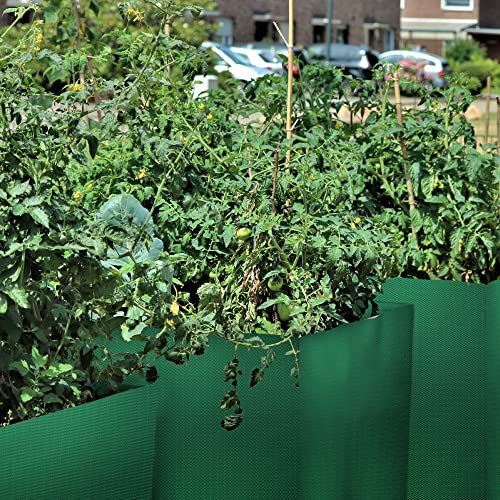 Pack 2 of Garden Raised Planting Bed with 4 Partition Grids,Durable PE Planter Bags for Vegetables,Suitable for Potato/Tomato/Flower/Garden Containers (2)