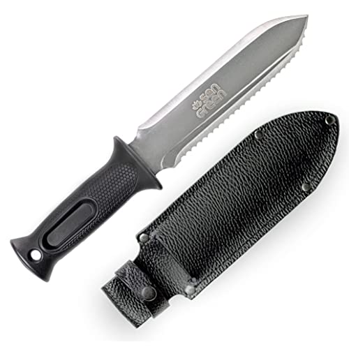 Sengreen Hori Digging Knife - 7.5 Inches, with Leather Sheath