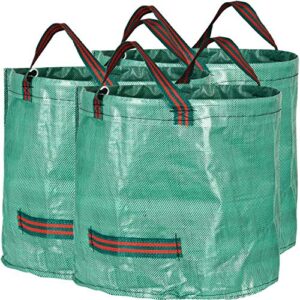 gardenmate 3-pack 16 gallons reusable garden waste bags (h15, d18 inches) – yard waste bags