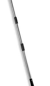 HOMIMP Adjustable Garden Leaf Rake,34" - 55" Adjustable Lightweight Aluminum Handle 11 Tines Rake,8" Inch Wide,for Gardeners,Kids Leaf Rake,Detachable Garden Rake,Easy to Carry (Black)