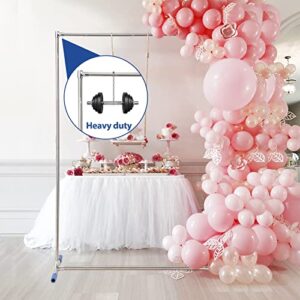 Wedding Arch, 7x5FT Arch for Wedding Ceremony with Support Feet Base, Square Metal Stand Frame for Wedding, Party, Bridal, Garden, Outdoor, Rectangle Archway for Balloon Decoration