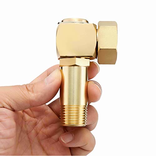 LitOrange Leed-Free Brass Hose Reel Parts Fittings,Garden Hose Adapter, Brass Replacement Part Swivel,for Liberty Garden Products