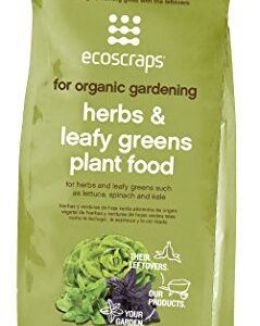 EcoScraps for Organic Gardening Herbs and Leafy Greens Plant Food, 4 lbs