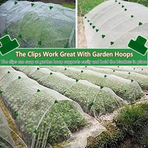 Garden Mesh Netting Kit,10x30ft Plant Cover Fine Mesh Netting with 6pcs Garden Hoops & 12 Clips,Bird Netting for Garden Protection for Fruit Vegetable Flowers Greenhouse Crop Net Row Covers