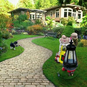 Gnomes Garden Gnomes Lady - Garden Sculptures & Statues Solar Female Garden Gnomes Outdoor Funny Knomes - Funny Garden Gnome Gifts Lights - Garden Gifts Gnomes Decor Gnomes Garden Decorations (13in)