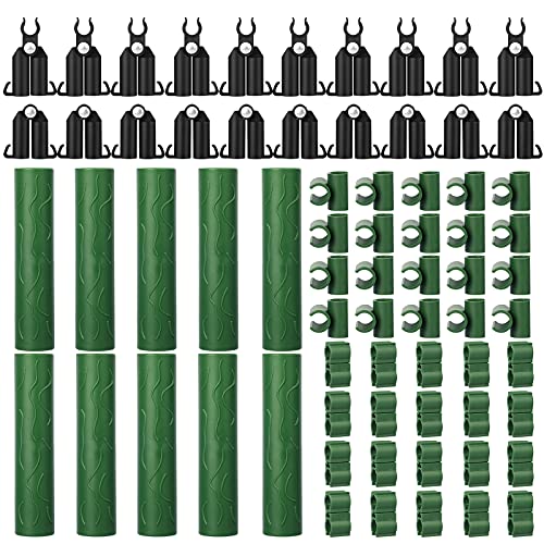 70 PCS Garden Stakes, Adjustable Plant Trellis Plant Support Plastic Plant Stakes Tomato Cucumber Trellis Plant Connector Stake Clips For Potted Plants Climbing Plants Indoor Outdoor Diy Flower Pot