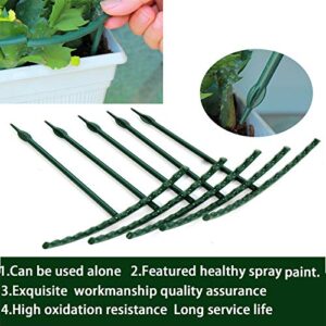 14Pcs Plant Support Plant Stake Half Round Plant Support Ring Garden Flower Support Plant Support Stakes for Tomato, Hydrangea, Indoor Plants, 6.3" Wide X 10.3" High