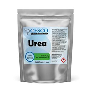 urea fertilizer 5lbs – plant food – high efficiency 46% nitrogen 46-0-0 fertilizer for indoor, outdoor plants – 99.6% pure water soluble garden lawn, vegetable fertilizer and tie dye
