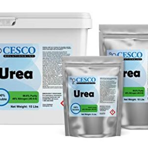 Urea Fertilizer 5lbs - Plant Food - High Efficiency 46% Nitrogen 46-0-0 Fertilizer for Indoor, Outdoor Plants - 99.6% Pure Water Soluble Garden Lawn, Vegetable Fertilizer and Tie Dye