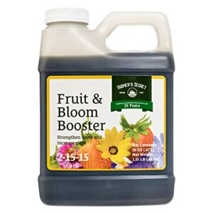 farmer’s secret – fruit & bloom booster – strengthen roots and increase yield – root and foliar plant food – made for a variety of fruits (16oz)