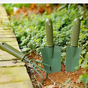 Ansellf Gardening Plant Shovel Pot 3 Pieces Small Gardening Tools Seed Handheld Shovel Rake Spade