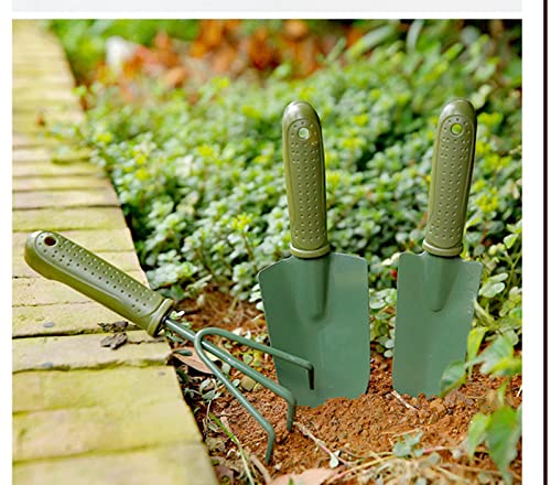 Ansellf Gardening Plant Shovel Pot 3 Pieces Small Gardening Tools Seed Handheld Shovel Rake Spade