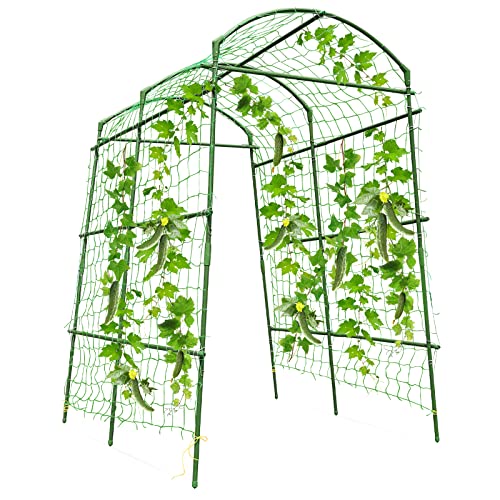 Cucumber Trellis Garden Trellis for Climbing Plants Outdoor Arches Trellis Large Vegetable Squash Trellis Grape Tunnel