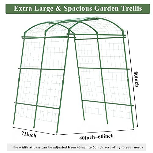 Cucumber Trellis Garden Trellis for Climbing Plants Outdoor Arches Trellis Large Vegetable Squash Trellis Grape Tunnel