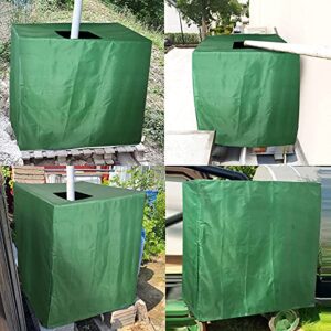 Green 275 Gallon IBC Tote Cover Sunshade Water Proof Protective Hood 1000 L Garden Rain Water Tank