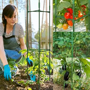 6Ft 3Packs Tomato Cage for Garden Plant Support, Extra High 72Inch Plant Cage Garden Trellis for Climbing Plants Adjust Plant Trellis Tomato Trellis Garden Stakes for Vegetable Fruit Flowers