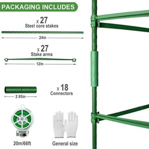 6Ft 3Packs Tomato Cage for Garden Plant Support, Extra High 72Inch Plant Cage Garden Trellis for Climbing Plants Adjust Plant Trellis Tomato Trellis Garden Stakes for Vegetable Fruit Flowers