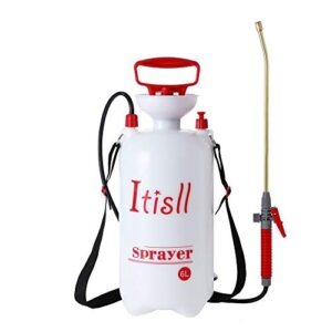 itisll portable garden pump sprayer brass wand shoulder strap for yard lawn weeds plants 1.5gal