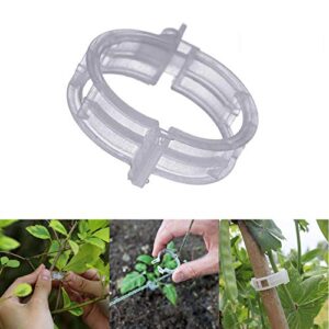 mgtech 300 pcs tomato trellis clips, garden vegetable vine clips, plant support quick clips for vine vegetables to grow upright and healthier