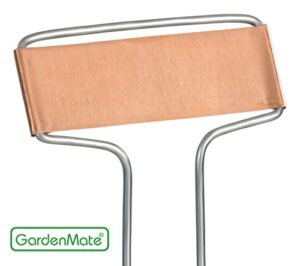 gardenmate 25-pack weatherproof banner copper metal plant labels, height 10.5″, label area 2.5” x 7/8”