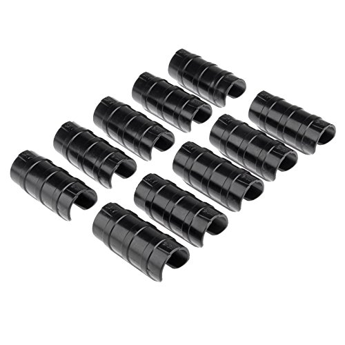 Mtsooning 10PCS 1.26 inch Greenhouse Frame Pipe Tube, Plastic Garden Buildings Tube Clip, Snap Net Fixed Pipe Clamps for Season Plant Supplies