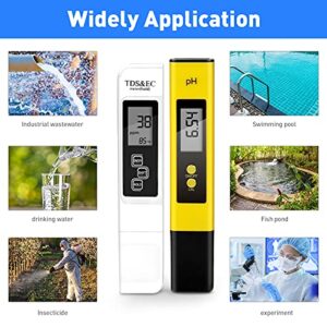 PH Meter, TDS PPM Meter, Soild PH Tester[Upgraded Version], 3 in 1 for Home Water and Garden Soil Use