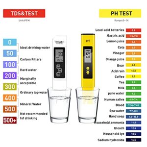 PH Meter, TDS PPM Meter, Soild PH Tester[Upgraded Version], 3 in 1 for Home Water and Garden Soil Use