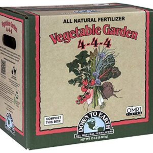 Down to Earth Organic Vegetable Garden Fertilizer 4-4-4, 15 lb