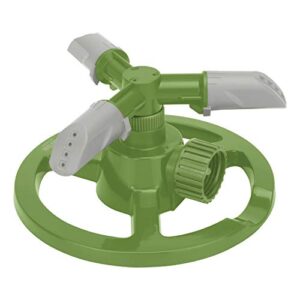 martha stewart mts-crspr3 3-arm rotating sprinkler w/ high-impact-resistant circle base
