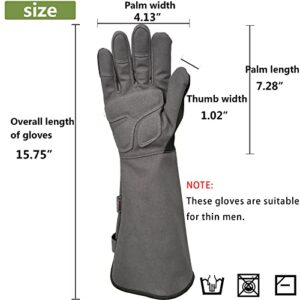 Treedeng Rose Pruning Gloves Long Gardening Gloves Thorn Proof with Forearm Protection for Women