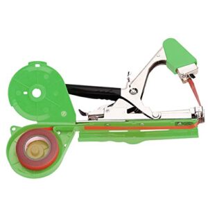 FUNTECK Plant Tying Machine for Grapes, Raspberries, Tomatoes and Vining Vegetables, Comes with Tapes, Staples and Two Replacement Blades,Green