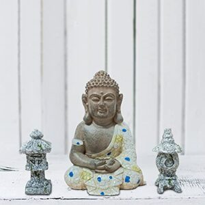 anner lily sitting buddha statue home decoration, garden figurines bonsai decorations, mini zen garden accessories outdoor decor