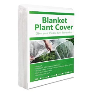 finest+ plant covers freeze protection 10ft×30ft, reusable floating row cover for cold weather, garden winterize cover for winter frost protection