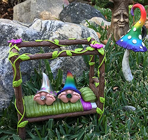 Miniature Baby Gnome “Toby” – The Baby Gnome with The Polka Dot Blue Hat for The Fairy Garden