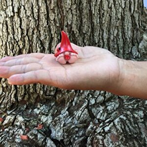 Miniature Baby Gnome “Toby” – The Baby Gnome with The Polka Dot Blue Hat for The Fairy Garden