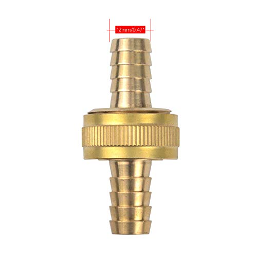 cozyou Brass 1/2" Garden Hose Repair Mender Male Female Connector with Stainless Clamp 3 Sets