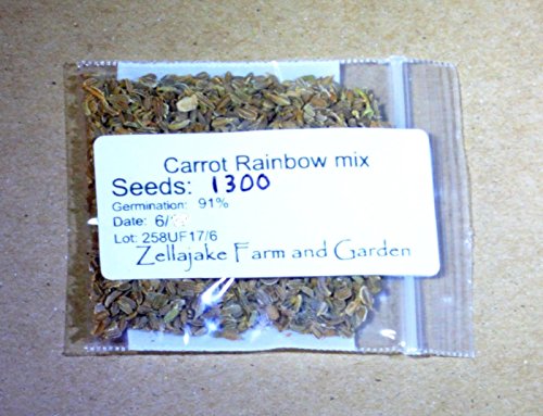 Rainbow Blend Carrot Heirloom Seeds - B258 (150 Seeds, 1/4 Gram)